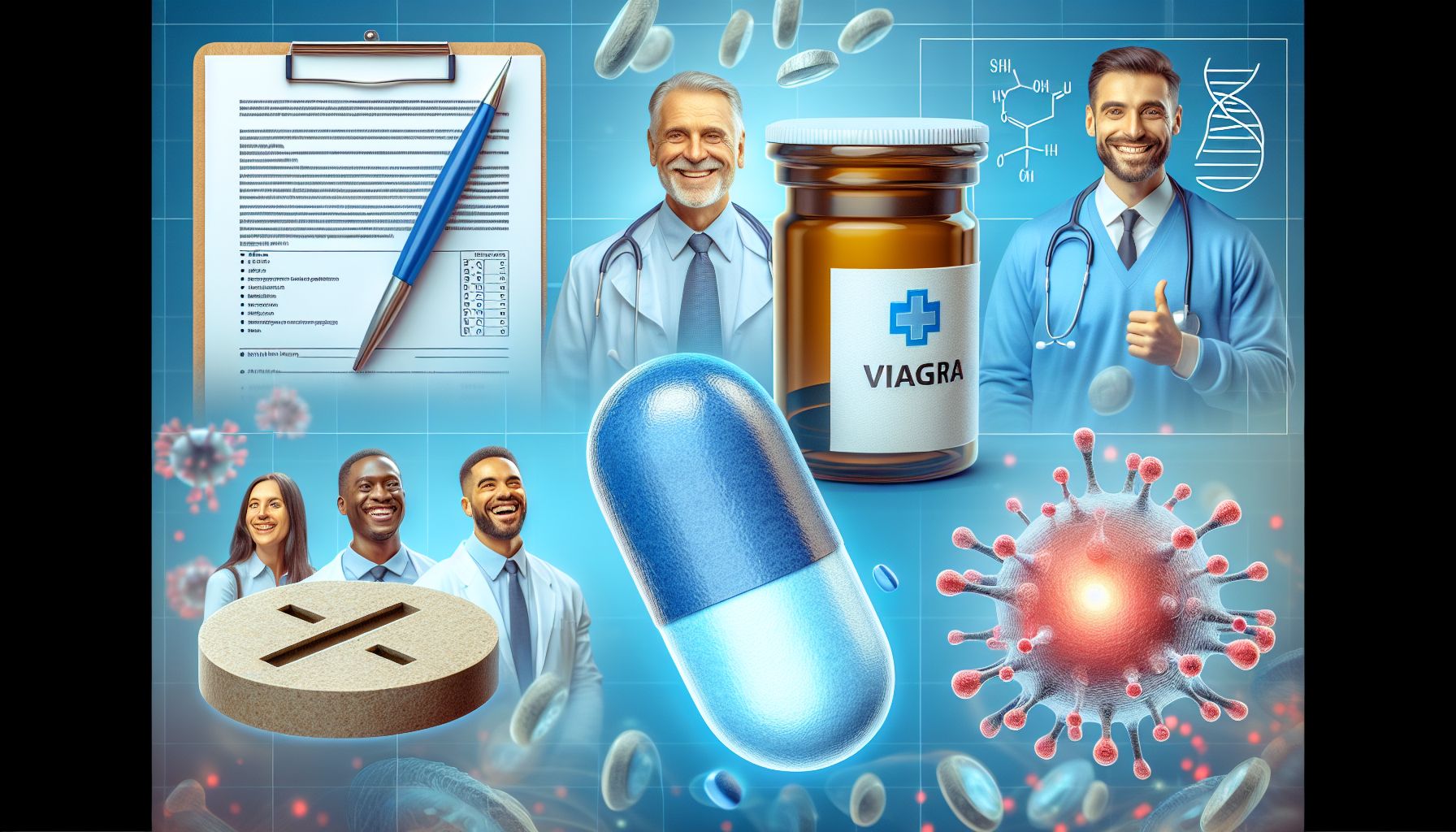 Image depicting Viagra pills on a table